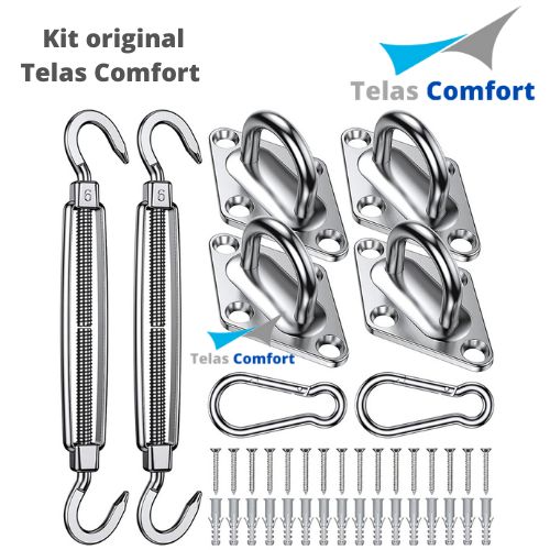 Verde Quadrada com Kit instalação- Telas Comfort