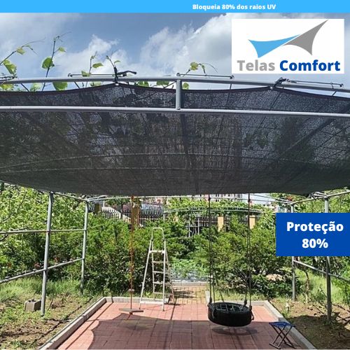 Super Sombrite 80% - Telas Comfort (Horta, jardim, estufa, sombra carro, sombra piscina)